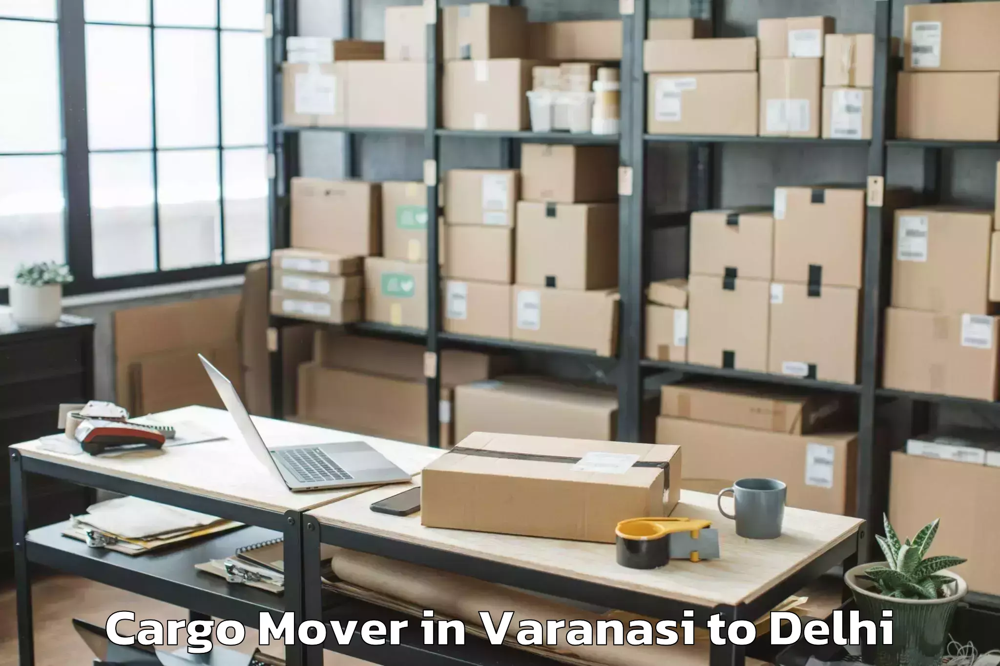 Affordable Varanasi to Saraswati Vihar Cargo Mover